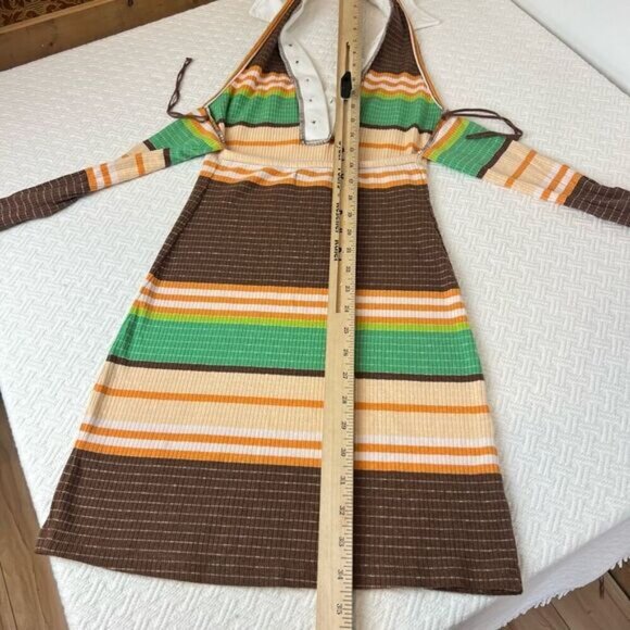 Urban Outfitters Women’s Small Dalton Striped Rib Knit Mini Dress Sold Out Y2K - Picture 7 of 10